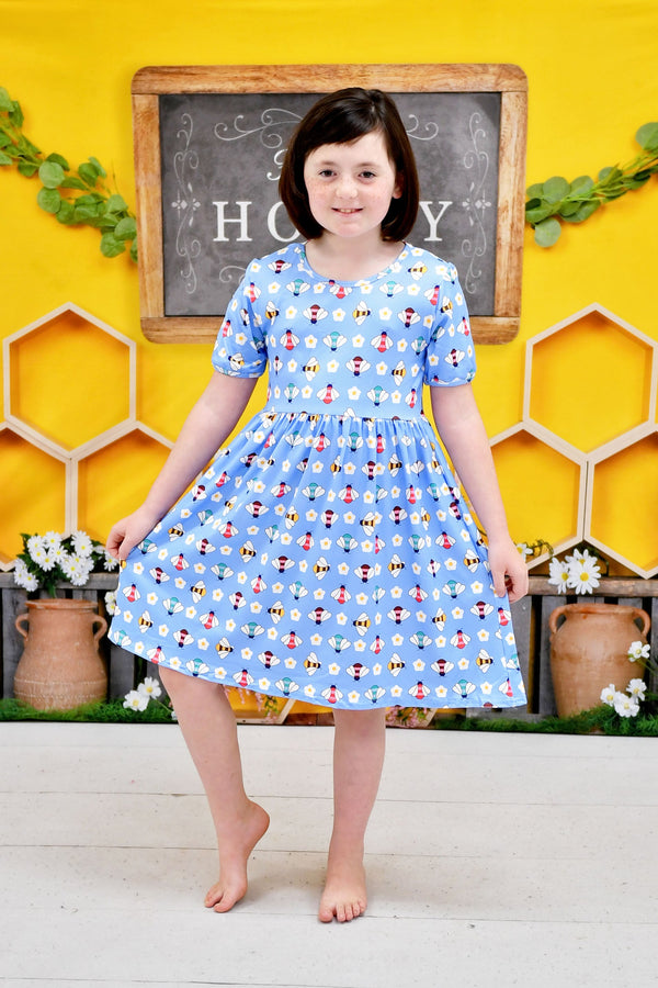 all-the-buzz-short-sleeve-milk-silk-dress Great Lakes kids - Sophia's Style-1